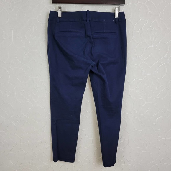 J Crew Blue Women's Straight Leg Trouser Dress Pants Size 4 - Picture 2 of 7